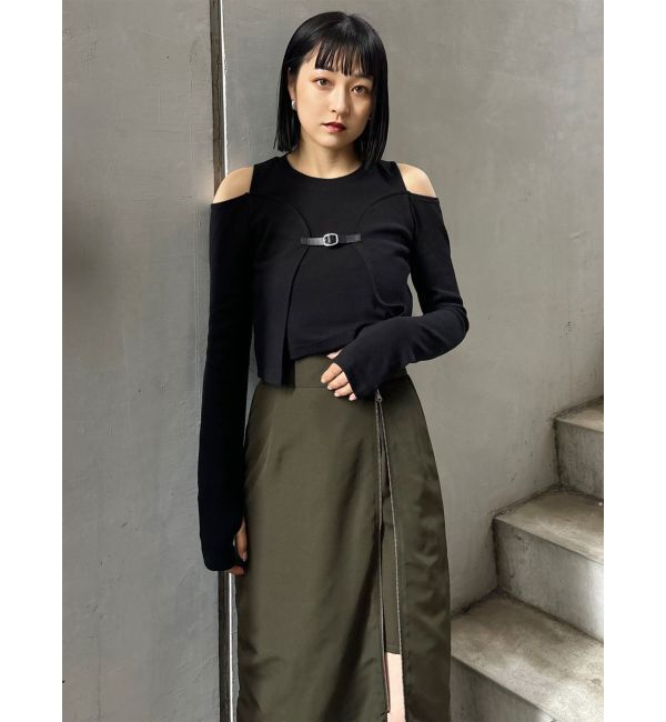 MURUA「マルチウェイZIPナロースカート」|スカート|