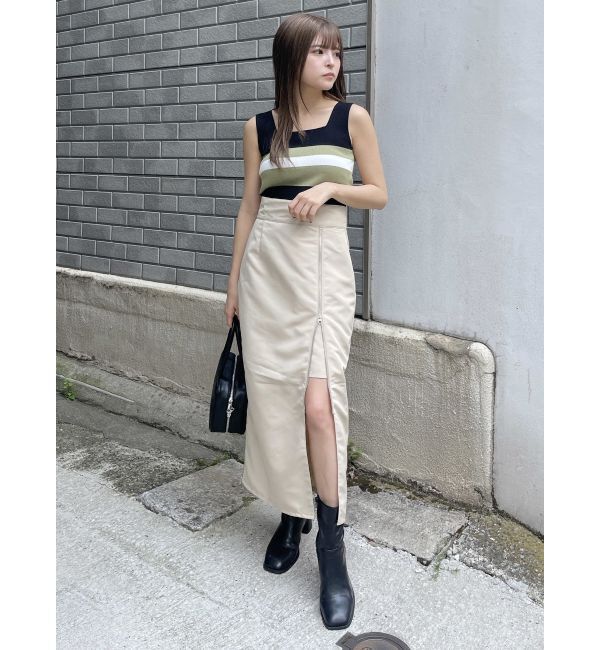 MURUA「マルチウェイZIPナロースカート」|スカート|