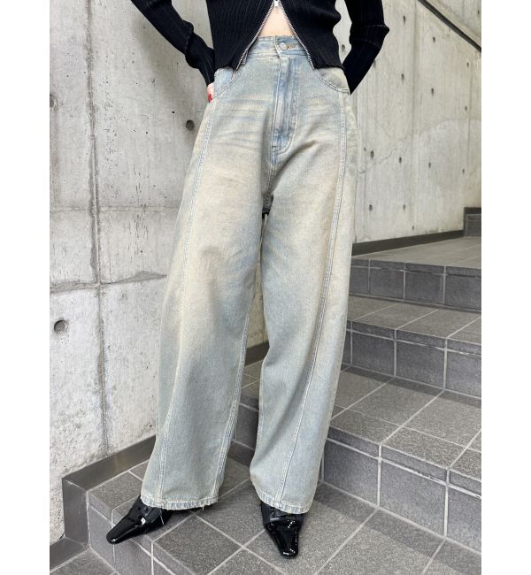 MURUA「バレルレッグコクーンシルエットデニム」|デニム|