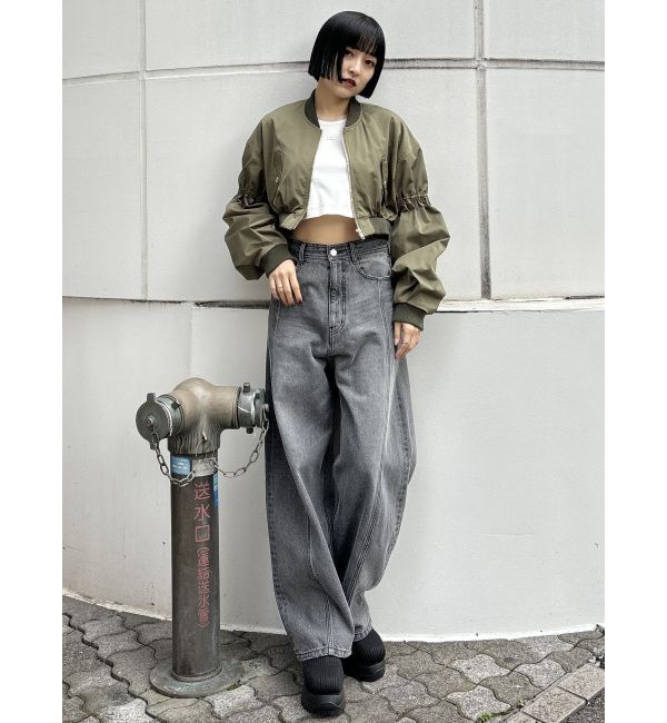MURUA「バレルレッグコクーンシルエットデニム」|デニム|