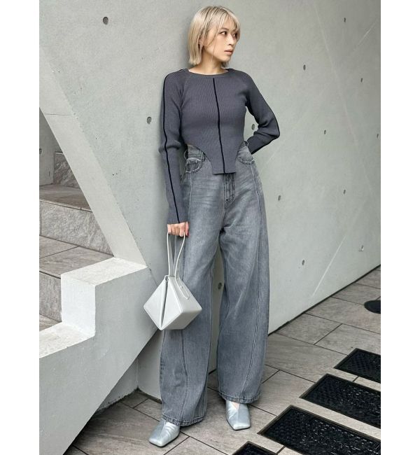 MURUA「バレルレッグコクーンシルエットデニム」|デニム|