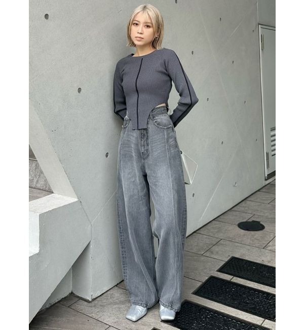 MURUA「バレルレッグコクーンシルエットデニム」|デニム|