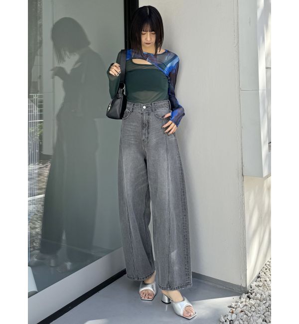 MURUA「バレルレッグコクーンシルエットデニム」|デニム|