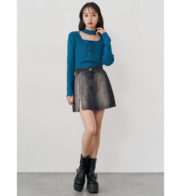 MURUA「フロントレースアップニット」|ニット・セーター|