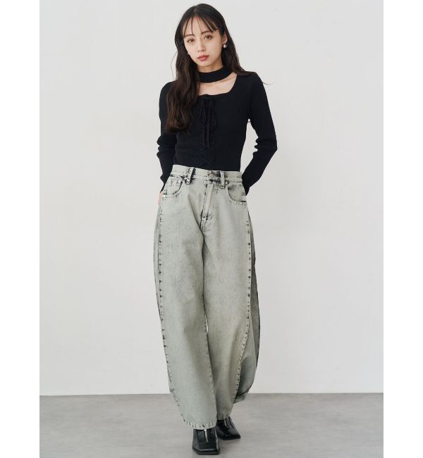 MURUA「フロントレースアップニット」|ニット・セーター|