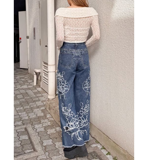 MURUA「レースカシュクールオフショルトップス」|Tシャツ・カットソー|