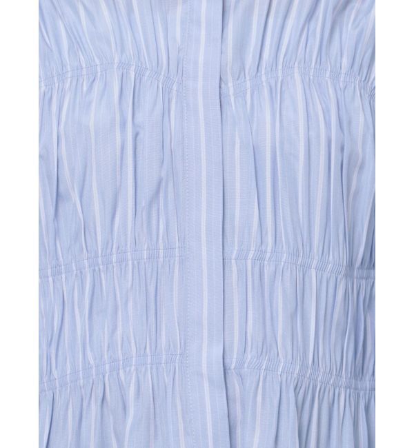 Ungrid「ギャザーデザインハーフスリーブシャツ」|シャツ・ブラウス|