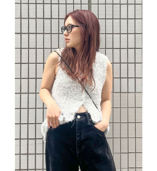 Ungrid「シャギーニットベスト」|ニット・セーター|