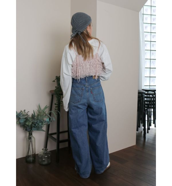 Ungrid「ラメコンビフリンジニットビスチェ」|ニット・セーター|