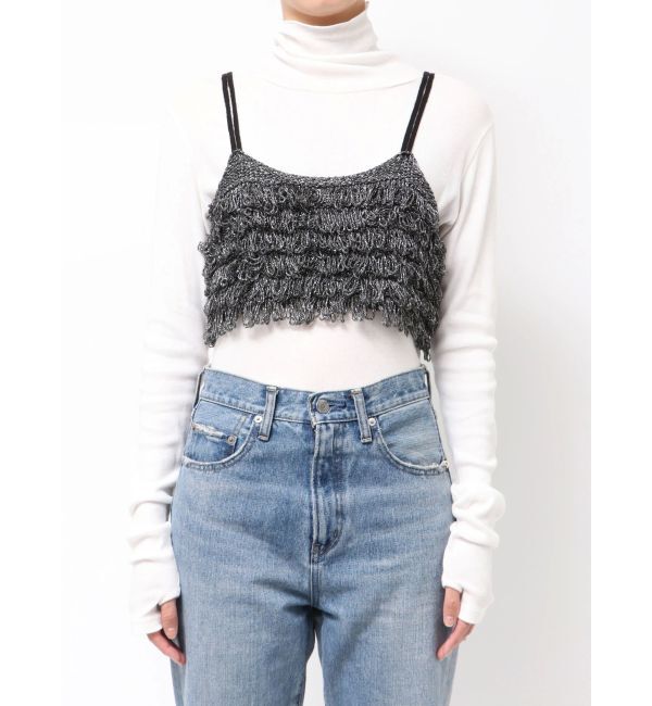 Ungrid「ラメコンビフリンジニットビスチェ」|ニット・セーター|