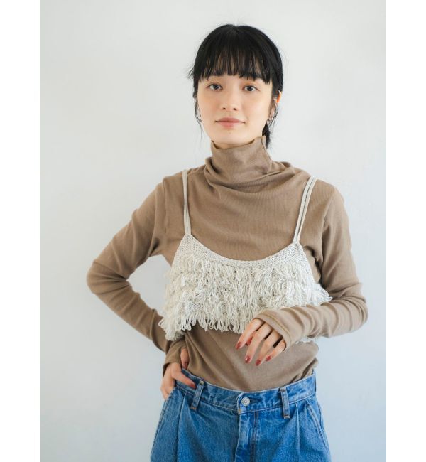 Ungrid「ラメコンビフリンジニットビスチェ」|ニット・セーター|