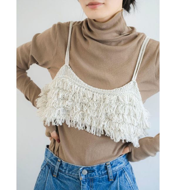 Ungrid「ラメコンビフリンジニットビスチェ」|ニット・セーター|