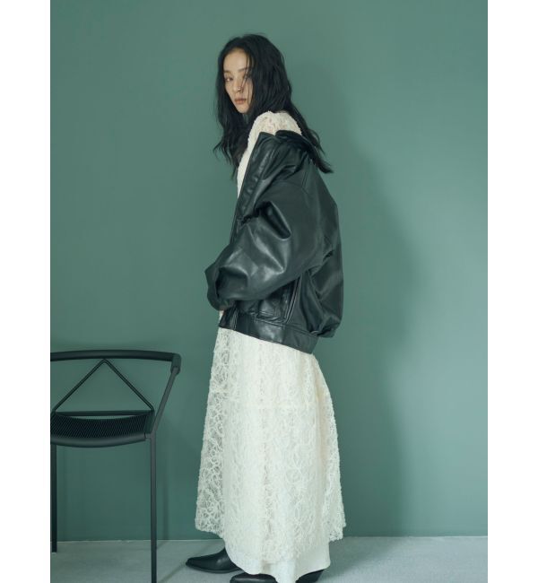 Ungrid「ポケットデザインフェイクレザーブルゾン」|ブルゾン・スタジャン|
