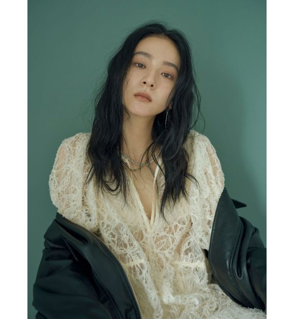 Ungrid「起毛レースワンピース」|ワンピース|