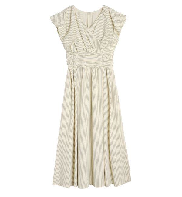 LAGUNAMOON「タックギャザーカシュクールワンピース」|ワンピース|