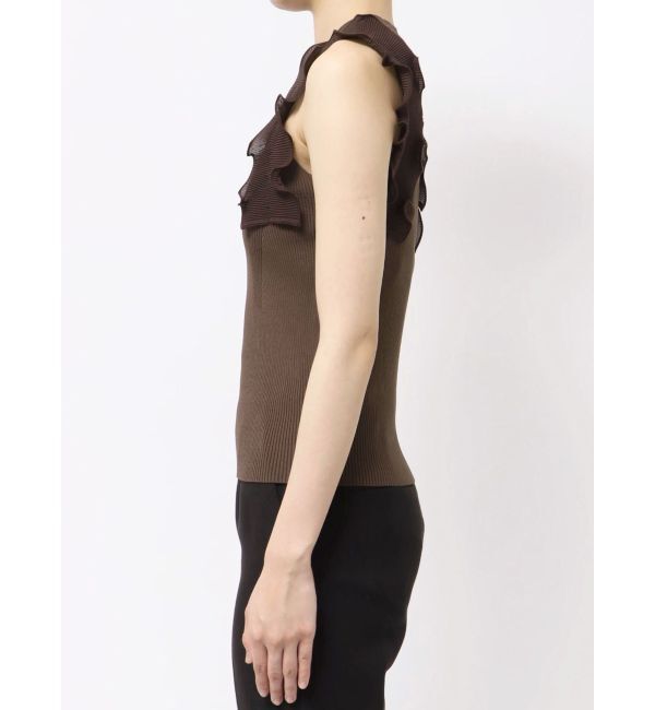 LAGUNAMOON「プリーツフリルニットプルオーバー」|ニット・セーター|