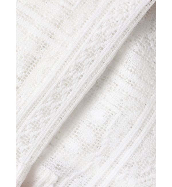 LAGUNAMOON「タイルパターンレースダブルジャケット」|テーラードジャケット|