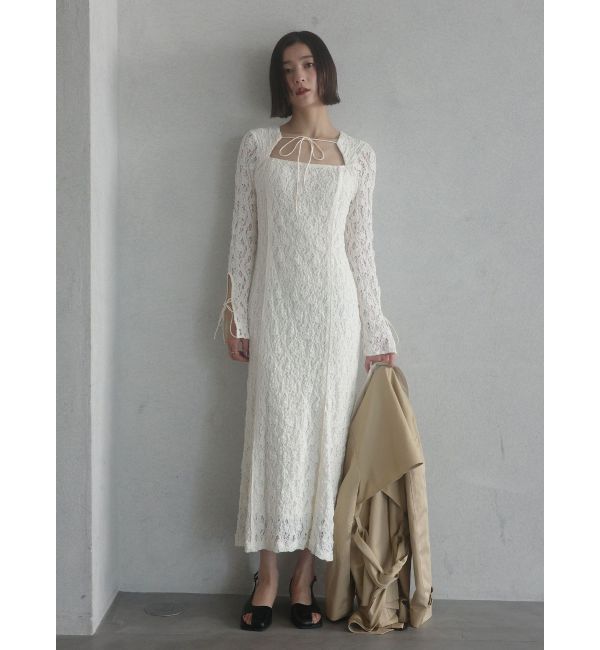LAGUNAMOON「カットアウトデザインレースワンピース」|ワンピース|