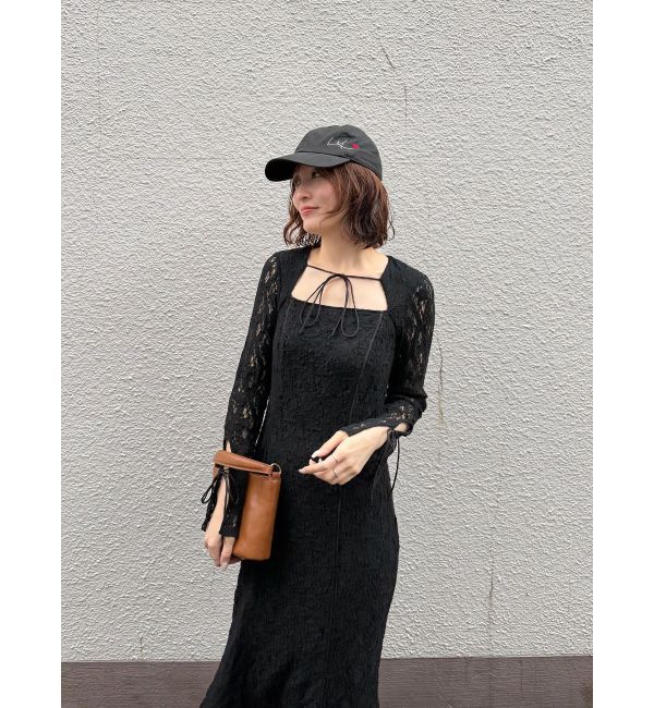 LAGUNAMOON「カットアウトデザインレースワンピース」|ワンピース|