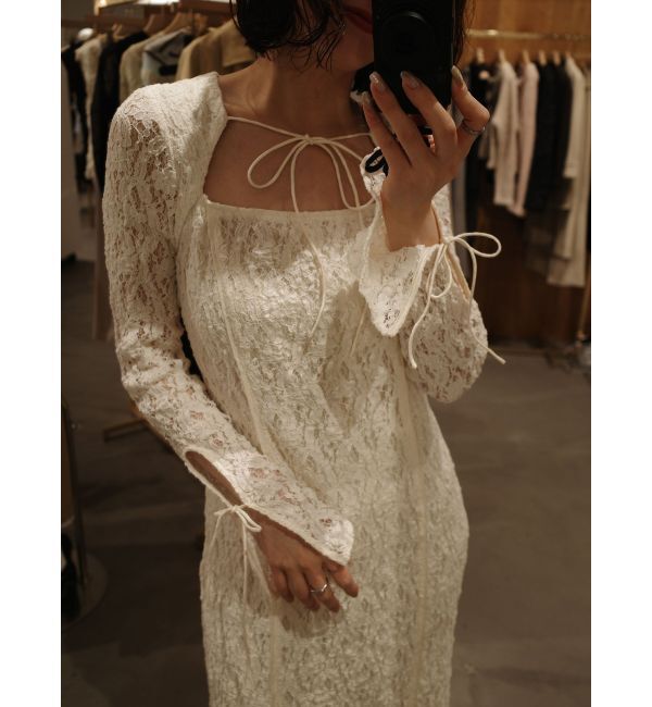 LAGUNAMOON「カットアウトデザインレースワンピース」|ワンピース|