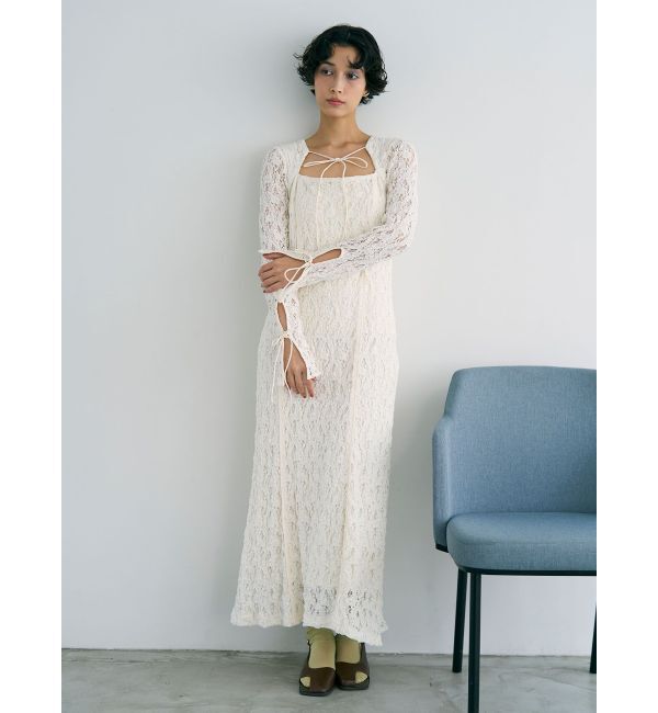 LAGUNAMOON「カットアウトデザインレースワンピース」|ワンピース|