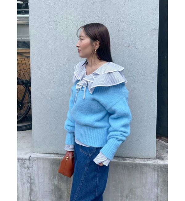 LAGUNAMOON「ラッフルパイピングブラウス」|シャツ・ブラウス|