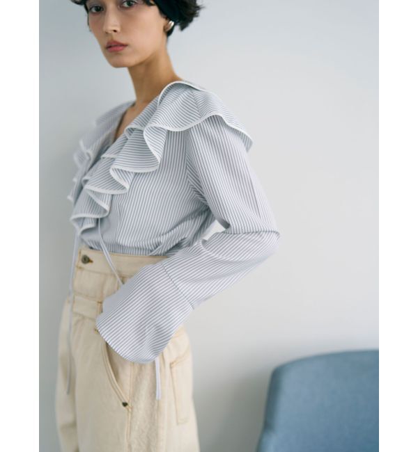 LAGUNAMOON「ラッフルパイピングブラウス」|シャツ・ブラウス|