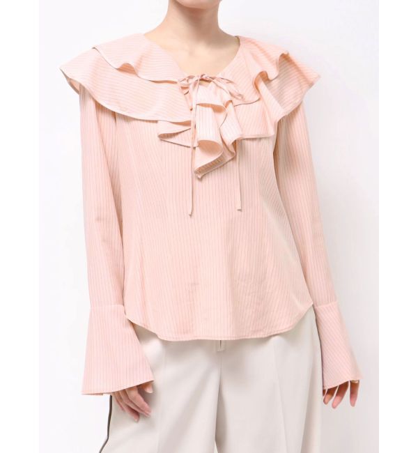LAGUNAMOON「ラッフルパイピングブラウス」|シャツ・ブラウス|
