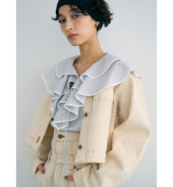 LAGUNAMOON「ラッフルパイピングブラウス」|シャツ・ブラウス|