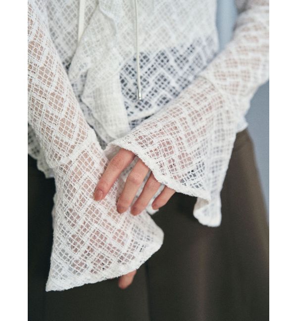 LAGUNAMOON「レースフリルデザインシャツ」|シャツ・ブラウス|