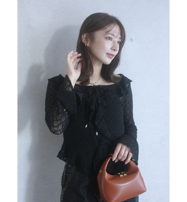 LAGUNAMOON「レースフリルデザインシャツ」|シャツ・ブラウス|