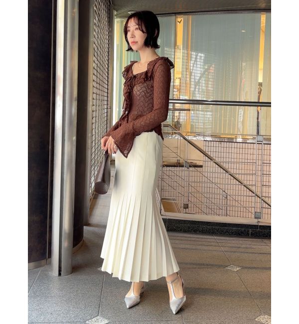 LAGUNAMOON「レースフリルデザインシャツ」|シャツ・ブラウス|