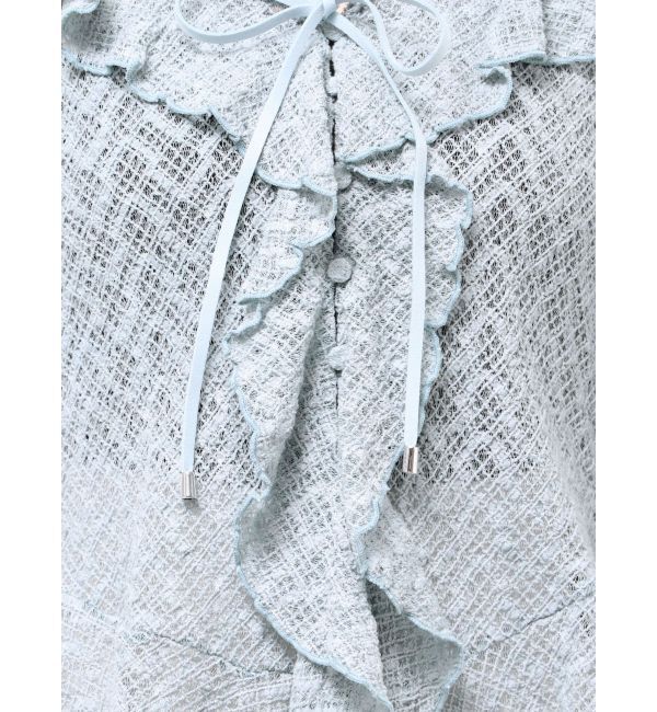 LAGUNAMOON「レースフリルデザインシャツ」|シャツ・ブラウス|