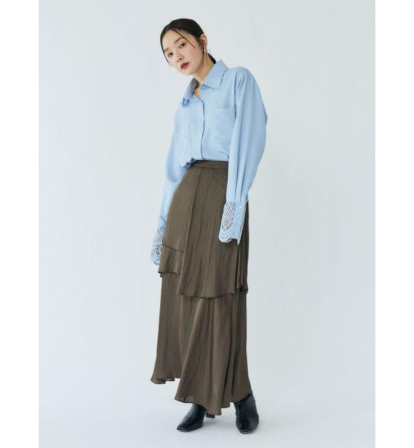 LAGUNAMOON「レースカフスシャツ」|シャツ・ブラウス|