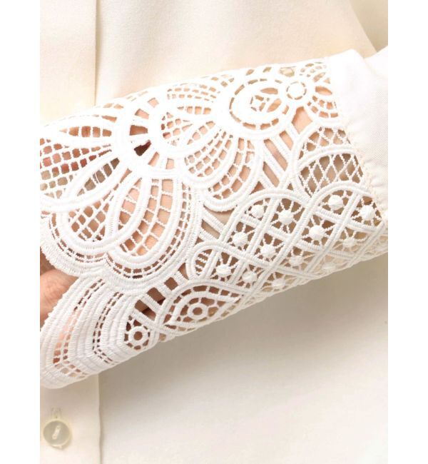 LAGUNAMOON「レースカフスシャツ」|シャツ・ブラウス|