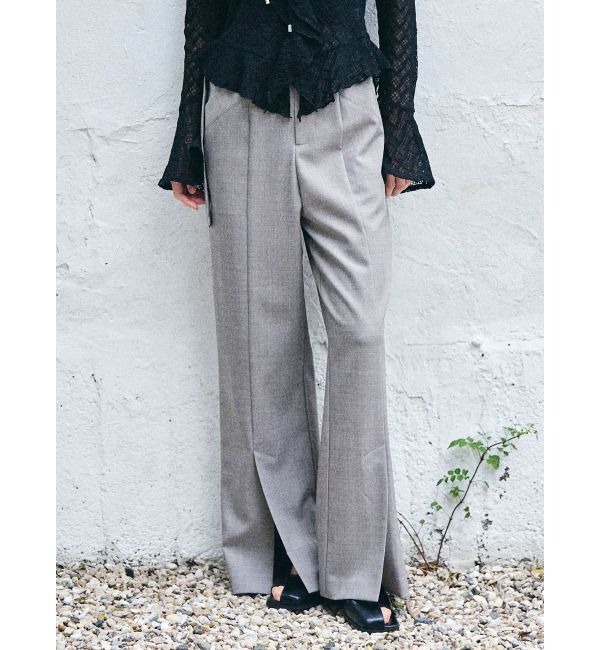 LAGUNAMOON「センタースリットフレアパンツ」|その他|グレー