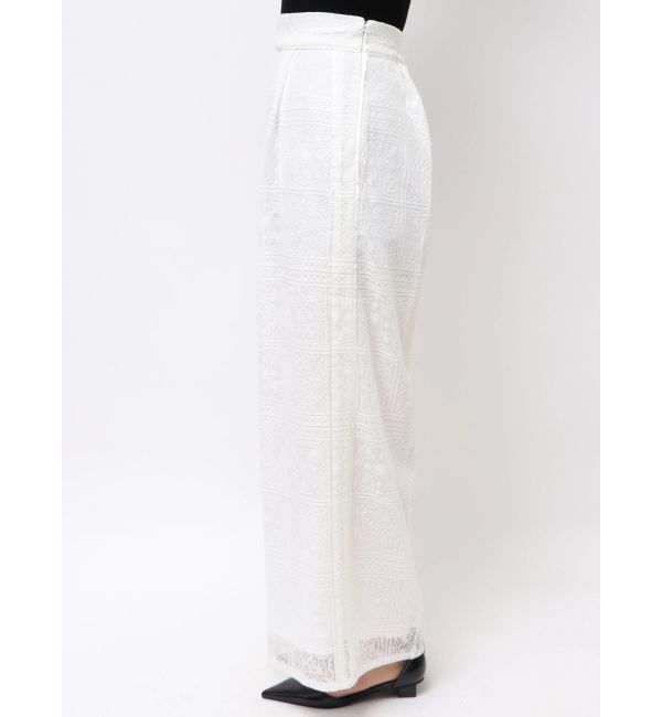 LAGUNAMOON「タイルパターンレースワイドパンツ」|その他|