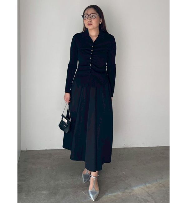 LAGUNAMOON「ギャザーデザインニット&times;スカートセットアップ」|ワンピース|