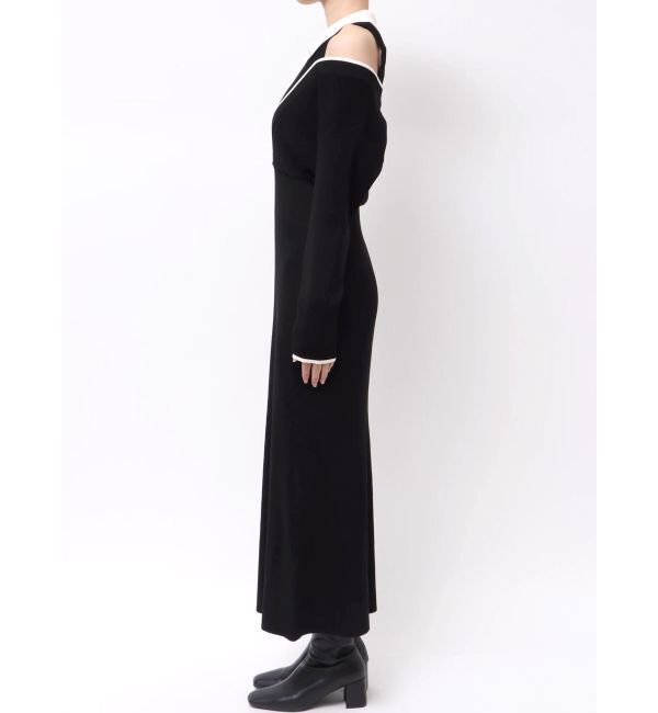 LAGUNAMOON「ラインディティールナローニットワンピース」|ワンピース|