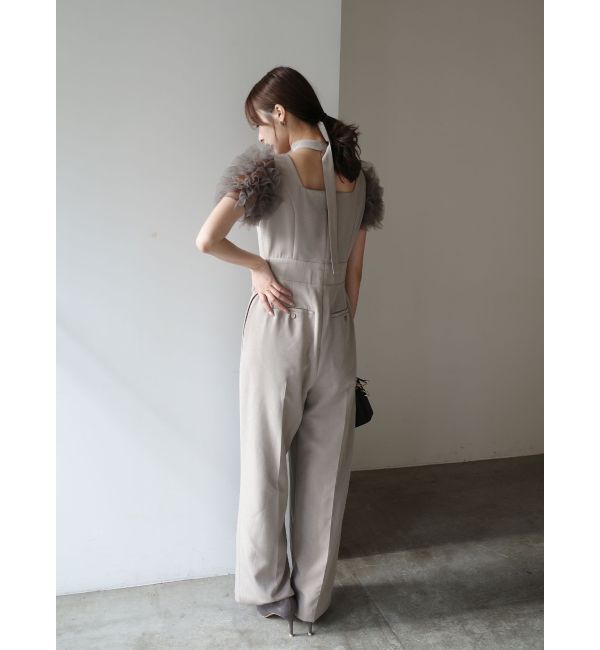 LAGUNAMOON「【ソンイさんコラボ】LADYチュールショルダーパンツドレス」|ドレス|