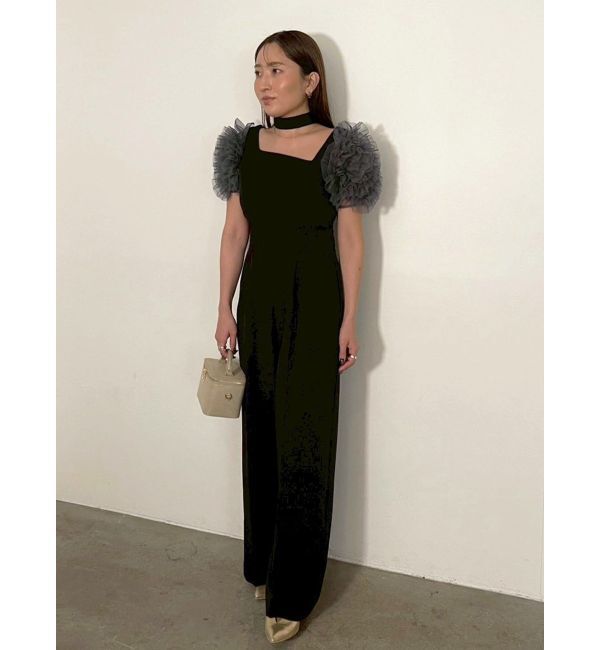 LAGUNAMOON「【ソンイさんコラボ】LADYチュールショルダーパンツドレス」|ドレス|