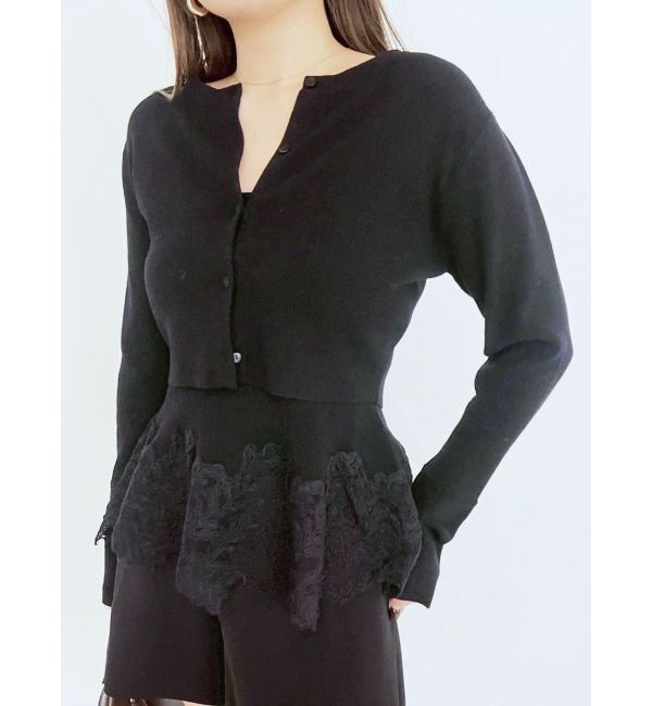 LAGUNAMOON「レースペプラムニットアンサンブル」|ニット・セーター|