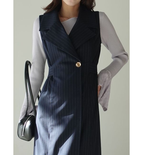 LAGUNAMOON「シアーパターンカフスリブニットプルオーバー」|ニット・セーター|