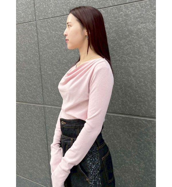 LAGUNAMOON「オフショルドレープ2WAYトップス」|Tシャツ・カットソー|