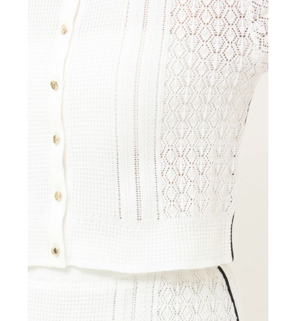 LAGUNAMOON「バイカラーサイドラインレースニットセットアップ」|ワンピース|