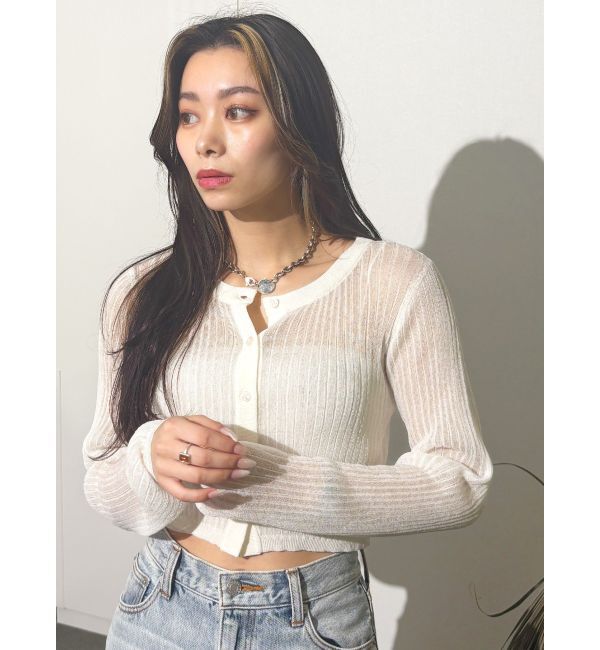 EVRIS「シアーアンサンブルニット」|ニット・セーター|