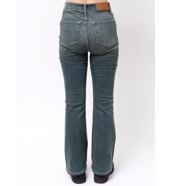 EVRIS「ヴィンテージライクストレッチフレアデニムパンツ」|デニム|