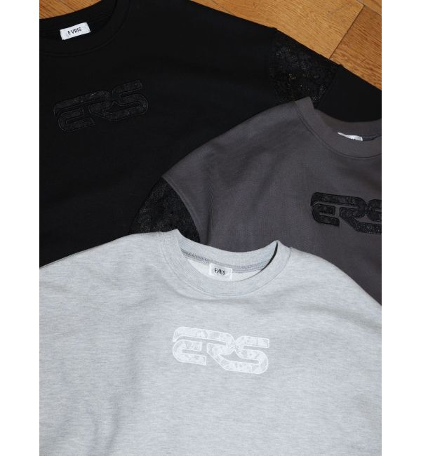 EVRIS「レースEmbroideryスウェットトップス」|スウェット・ジャージ|