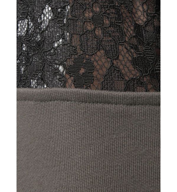 EVRIS「レースEmbroideryスウェットトップス」|スウェット・ジャージ|