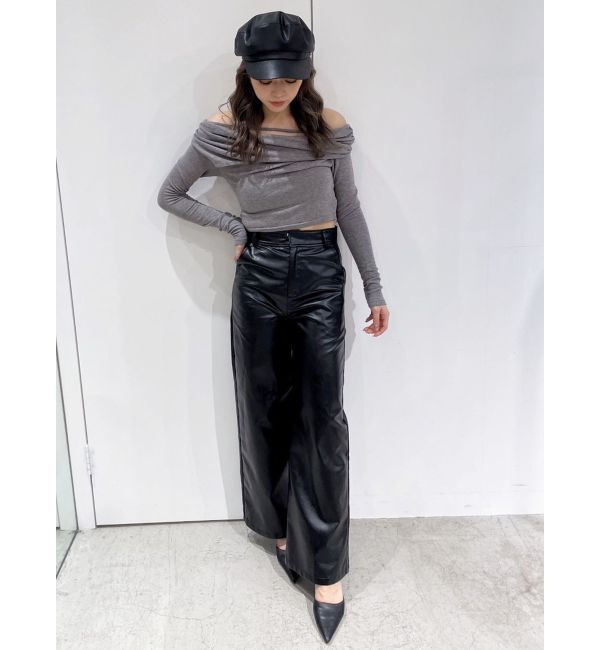 GYDA「アシンンメトリーオフショルトップス」|Tシャツ・カットソー|